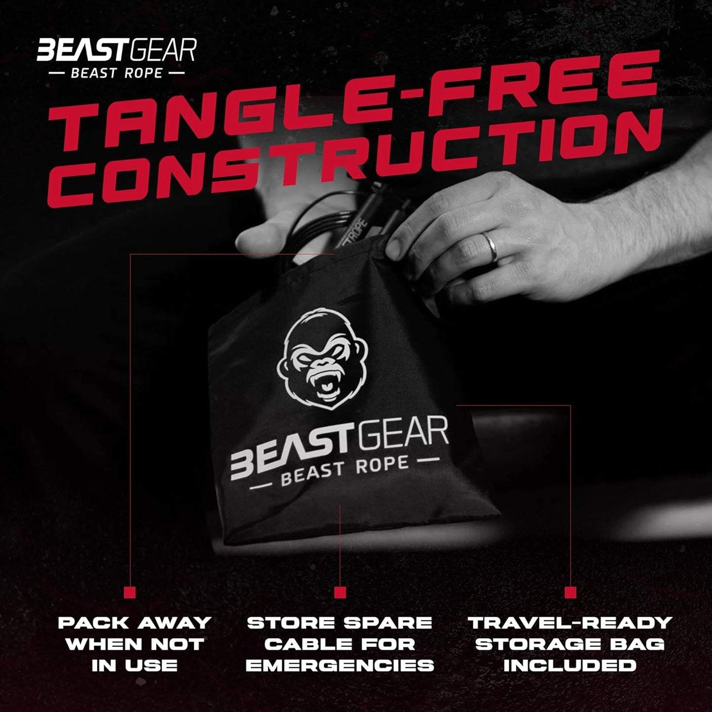 Speed Jump Rope – Workout Jump Ropes for Fitness, Cardio Exercise, HIIT, MMA, Muay Thai, and Boxing - Lightweight, Adjustable Jumping Rope for Women & Men