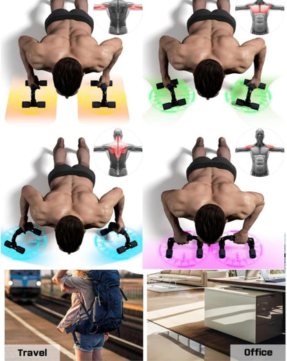 Push up Bars Gym Exercise Equipment Fitness 1 Pair, Calisthenics Equipment, Pushup Handles with Cushioned Foam Grip and Non-Slip Sturdy Structure, Suitable for Men and Women