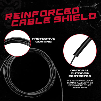 Speed Jump Rope – Workout Jump Ropes for Fitness, Cardio Exercise, HIIT, MMA, Muay Thai, and Boxing - Lightweight, Adjustable Jumping Rope for Women & Men