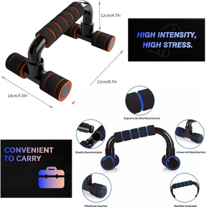 Push up Bars Gym Exercise Equipment Fitness 1 Pair, Calisthenics Equipment, Pushup Handles with Cushioned Foam Grip and Non-Slip Sturdy Structure, Suitable for Men and Women